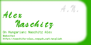alex naschitz business card